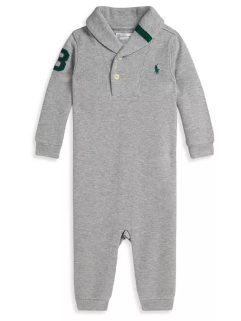 Boys' Estate Rib Cotton Shawl Coverall - Baby
